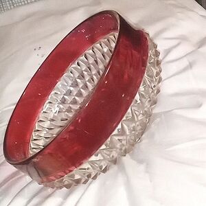 Vintage Diamond Point Centerpiece Bowl (12in.)